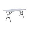 80348 Lifetime White Granite 6' Fold-in-Half Table & 2 Benches-3