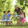 80502 Lifetime 5 Foot Fold-in-Half Recreation Table Set White-5
