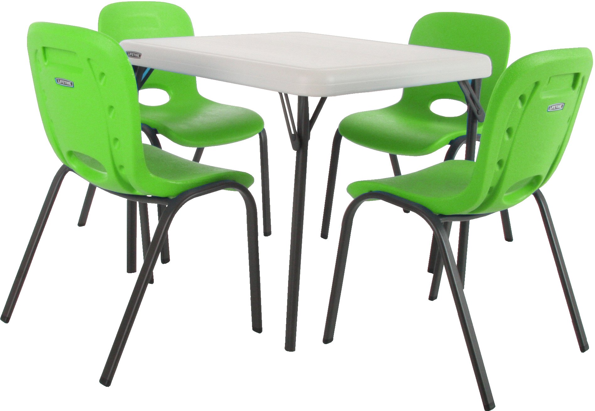 80473 Lifetime Green Kids Chairs 4-Pack-2