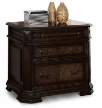 Antique Brown 2 Drawer Lateral File Cabinet - Eastchester