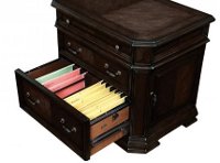 Antique Brown 2 Drawer Lateral File Cabinet - Eastchester-2