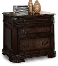 Antique Brown 2 Drawer Lateral File Cabinet - Eastchester-3