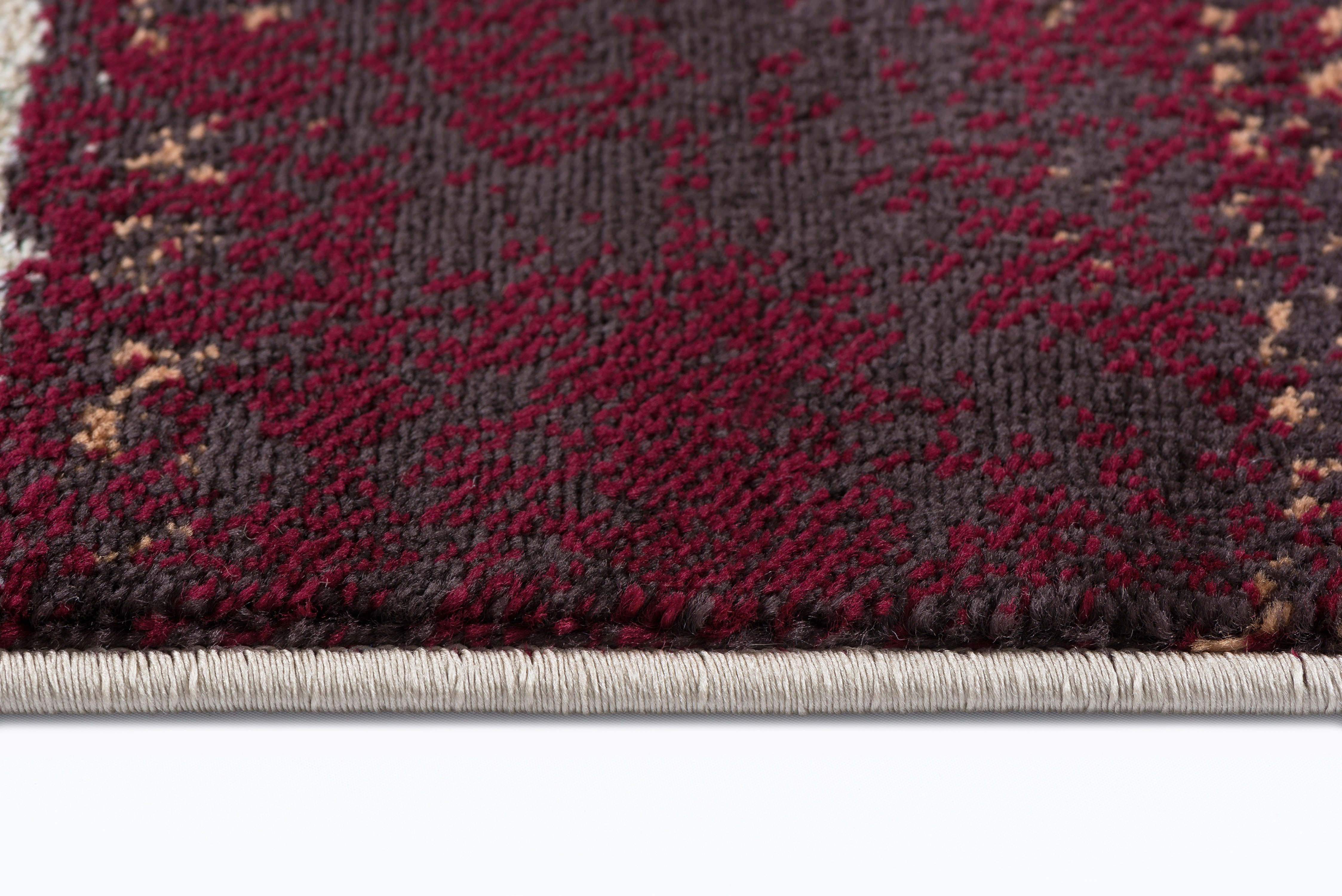 DCO10048x10 8 x 10 Large Red, Brown, and Teal Area Rug - Deco-3