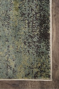 DCO10048x10 8 x 10 Large Red, Brown, and Teal Area Rug - Deco-8