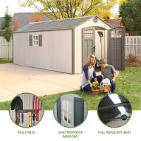 60120 Lifetime Tan 8' x 17.5' Shed-4