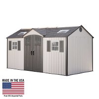 60138 Lifetime Desert Tan/Dark Brown 15'x8' Shed