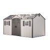 60138 Lifetime Desert Tan/Dark Brown 15'x8' Shed-5