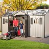 60138 Lifetime Desert Tan/Dark Brown 15'x8' Shed-8