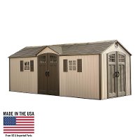 60127 Lifetime Tan 20' x 8' Side Entry Shed