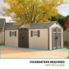 60127 Lifetime Tan 20' x 8' Side Entry Shed-5