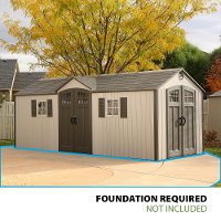 60127 Lifetime Tan 20' x 8' Side Entry Shed-5
