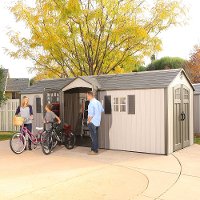 60127 Lifetime Tan 20' x 8' Side Entry Shed-7