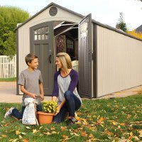 60127 Lifetime Tan 20' x 8' Side Entry Shed-8