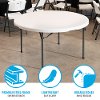 280301 Lifetime 5 Foot Round White Banquet Table-6
