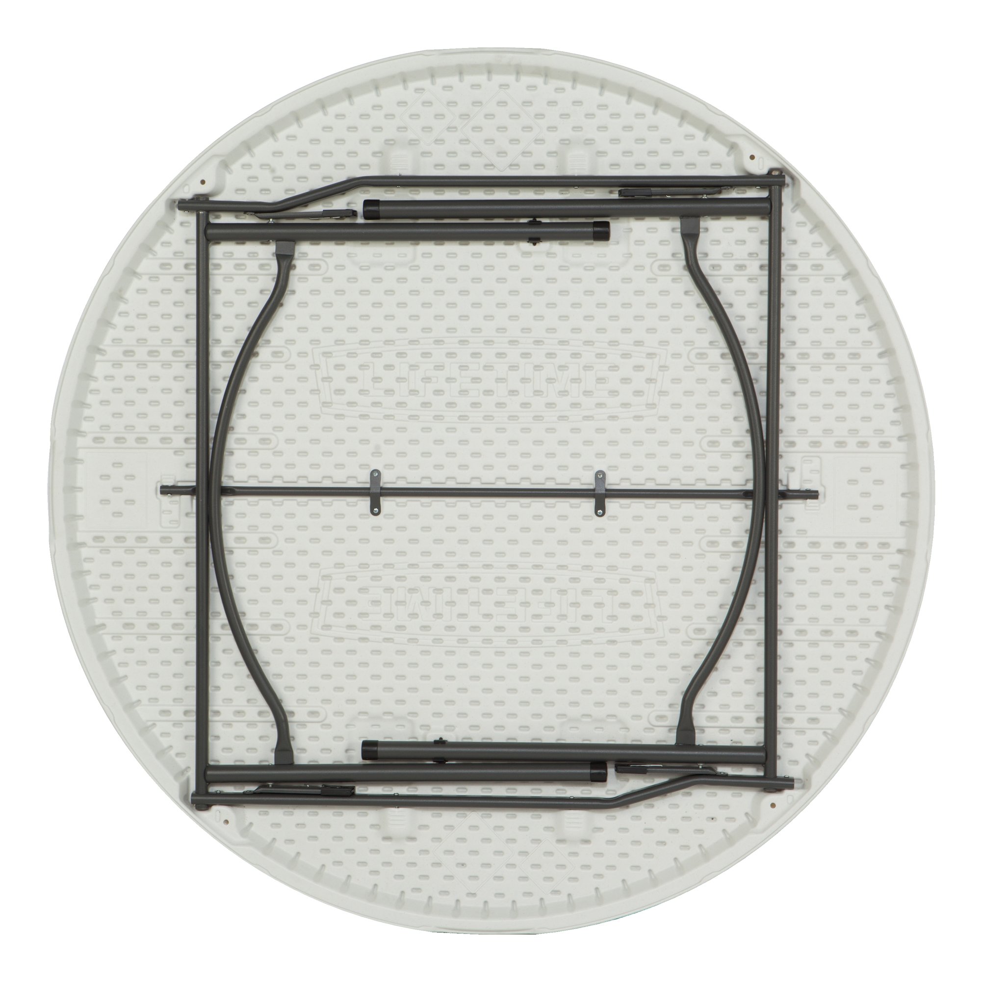 480301 Lifetime 5 Foot Stacking Round Tables 4-Pack White-2