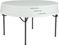 480301 White Granite (4) Lifetime White Granite 60 Inch Round Tables (Set of 4)
