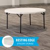 280435 Lifetime 5 Foot Round Almond Table