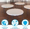 280435 Lifetime 5 Foot Round Almond Table-2