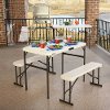 80373 Lifetime 42 Inch Recreation Table Set Almond-3