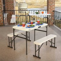 80373 Lifetime 42 Inch Recreation Table Set Almond-3
