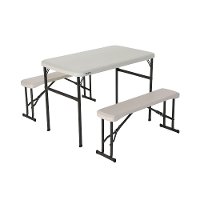 80373 Lifetime 42 Inch Recreation Table Set Almond-5