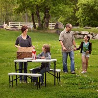 80373 Lifetime 42 Inch Recreation Table Set Almond-7