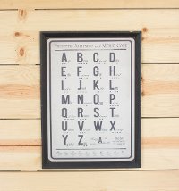 Alphabet and Morse Code Print