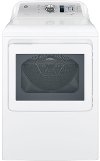 GTD65GBSJWS GE White 7.4 Cu. Ft. Gas Dryer