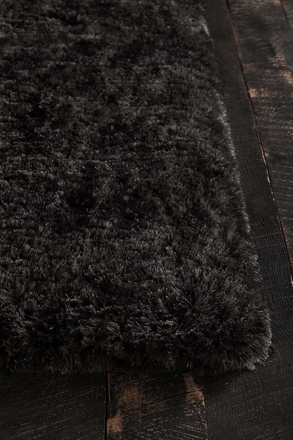 5 x 8 Medium Charcoal Gray Shag Rug - Giulia-2