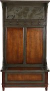 Distressed Honey Stained Hall Tree