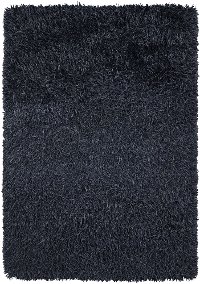 5 x 8 Medium Navy Blue Shag Rug - Poligan