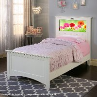 20250 Canterbury White LightHeaded Twin Bed