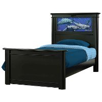 20321 Riviera Black LightHeaded Twin Bed