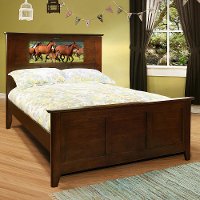 20229 Shaker Chocolate LightHeaded Full Size Bed