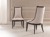 Clearance Ivory and Black Dining Room Chair - Symphony