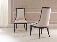 Ivory and Black Dining Room Chair - Symphony