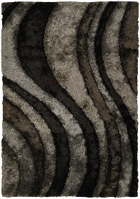5 x 8 Medium Gray & Brown Area Rug - Flemish