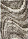5 x 8 Medium Contemporary Taupe and Ivory Area Rug - Flemish