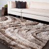 5 x 8 Medium Contemporary Taupe and Ivory Area Rug - Flemish-4