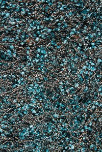 8 x 11 Large Contemporary Brown and Blue Rug - Mai-3