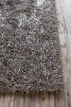 8 x 10 Large Silver Shag Rug - Poligan-2
