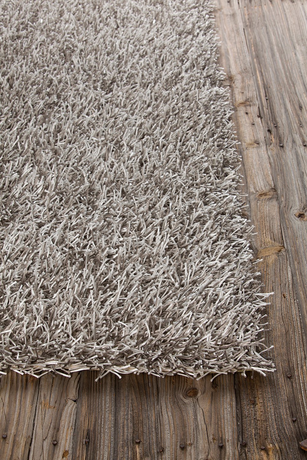 5 x 8 Medium Contemporary Gray Shag Rug - Zara-2