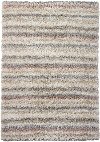 5 x 8 Medium Contemporary Ivory, Gray and Beige Area Rug - Kubu