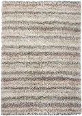 5 x 8 Medium Contemporary Ivory, Gray and Beige Area Rug - Kubu