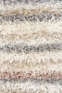 5 x 8 Medium Contemporary Ivory, Gray and Beige Area Rug - Kubu-3