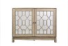 Casa Bella Champagne Gold 50 Inch Mirrored Console
