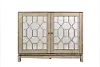 Casa Bella Champagne Gold 50 Inch Mirrored Console