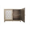 Casa Bella Champagne Gold 50 Inch Mirrored Console -2