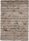 5 x 8 Medium Contemporary Ivory, Tan and Taupe Area Rug - Kappa
