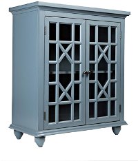 Cornflower Blue 2 Door Accent Chest - Brighton Park